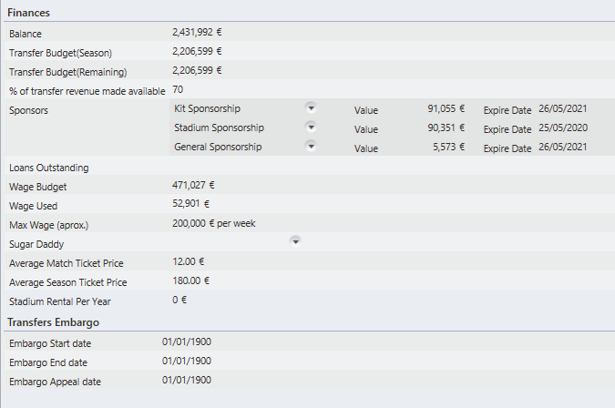 Upping my wages allocation.