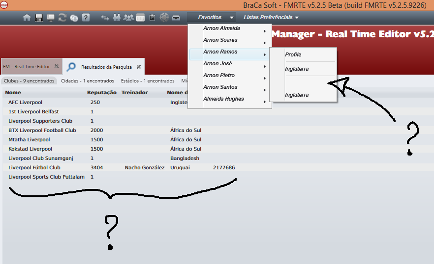 FMRTE v5.2.5 - Favorite button / Teams missing