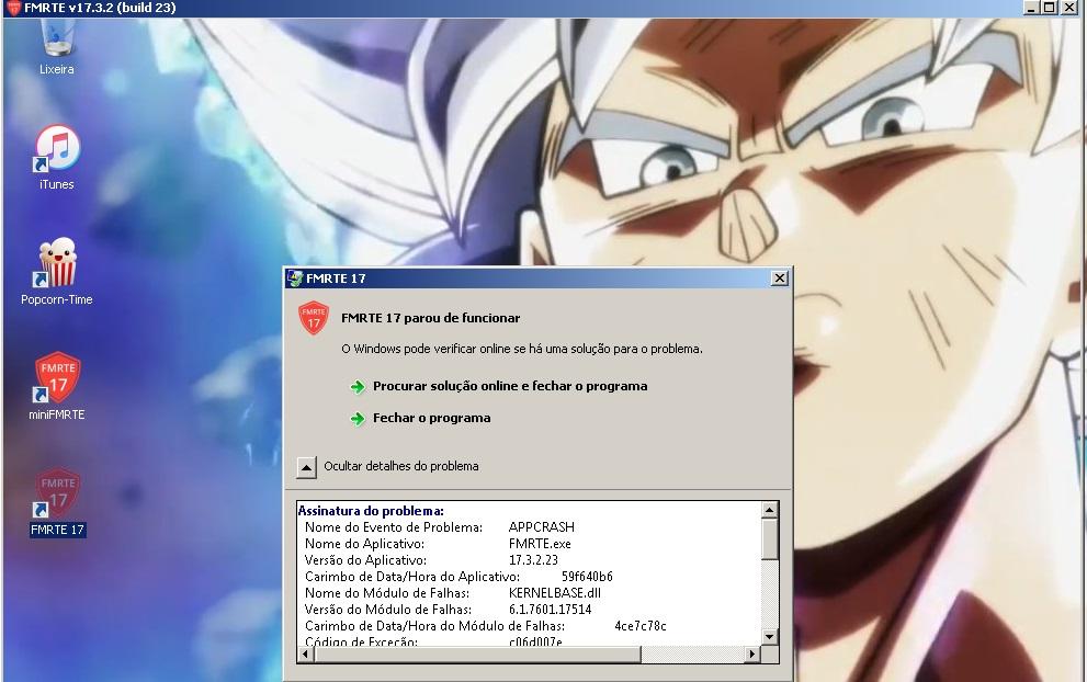 Crash FMRTE 17.3.2.23