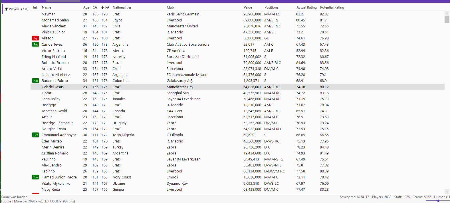 Help - Player search filters not working properly