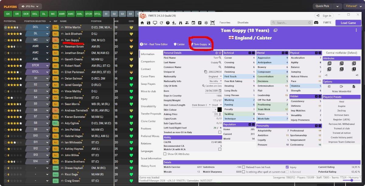 Incorrect datas change - FMRTE for Windows